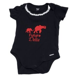 Carter's Black and Red Future Delta One Piece Onesie Size 3-6M